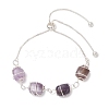 Natural Mixed Gemstone Beaded Sider Bracelets for Women BJEW-JB11306-01-3