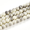 Baking Paint Glass Beads Strands DGLA-N013-8mm-02-1