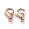 Ion Plating(IP) 304 Stainless Steel Lobster Claw Clasps X-STAS-H353-D-02RG-1