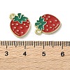 Fruit Alloy Enamel Charms PALLOY-S058-01LG-03-3