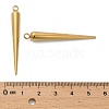 304 Stainless Steel Pendants Ion Plating(IP) STAS-F327-01G-3