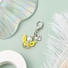 Angel Glass Seed Beads Pendant Decorations HJEW-MZ00109-02-2