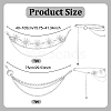 2Pcs 2 Styles Moon Sun Alloy Link Waist Body Chains AJEW-UN0002-20P-2