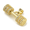 Rack Plating Brass Pave Cubic Zirconia Pendants KK-U029-24G-2