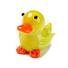 Handmade Lampwork Miniature Duck Ornaments LAMP-C011-01-2