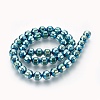 Electroplated Non-magnetic Synthetic Hematite Bead Strand G-E498-12B-02-2