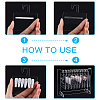 Transparent Acrylic Nail Art Display Boards ODIS-WH0017-069-4