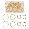 Craftdady 60pcs 4 Styles Alloy Linking Rings PALLOY-CD0001-08-2