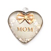 Mother's Day Alloy Pendants FIND-A014-01B-1