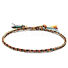 Cotton Cord Braided Adjustable Bracelets PW-WG12604-10-1