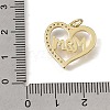 Brass Micro Pave Clear Cubic Zirconia Pendants CU-CBAEEA8-09C-G-3