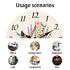 MDF Printed Wall Clock HJEW-WH0058-003-3