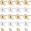 Unicraftale 140Pcs 6 Style 202 Stainless Steel Stud Earring Findings STAS-UN0028-03-1