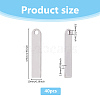 40Pcs 201 Stainless Steel Pendants STAS-DC0016-30A-2