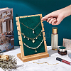 Bamboo Wood Multiple Necklace Display Stands NDIS-WH0003-008-3