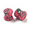 Synthetic Ruby in Zoisite Ear Gauges Flesh Tunnels Plugs EJEW-P293-02D-2