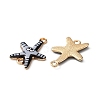 Ocean Theme Alloy Enamel Connector Charms FIND-CJC0017-15KCG-05-2