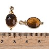 Natural Tiger Eye Faceted Pendans KK-L218-003G-05-3