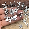 32Pcs 32 Styles Fairy Angel Tibetan Style Zinc Alloy Pendants PW-WG01E57-01-4