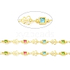 Handmade Brass Square & Butterfly Link Chains CHC-E023-01G-4