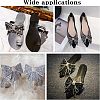 CHGCRAFT 2Pcs Resin Rhinestone Bowknot Shoes Charms FIND-CA0004-74-7