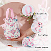 10Pcs Cloth Flower Print Drawstring Pouches ABAG-DC0001-09B-4