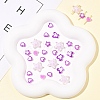 200Pcs 5 Styles Transparent Acrylic Beads TACR-FS0001-54D-7