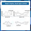 20Pcs 2 Styles 201 Stainless Steel Connector Charms FIND-HY0001-18-2