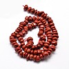 Natural Red Jasper Chip Beads Strands X-G-E271-124-2