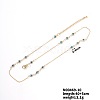 Brass Resin Evil Eye Link Lock Collarbone Necklaces TU6924-3-1