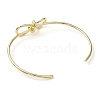 Bowknot Brass Cuff Bangles BJEW-D039-37D-G-3