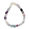 Natural Rainbow Fluorite Beads Strands X-GG-C286-A27-4