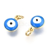 Brass Enamel Beads X-KK-B024-02G-A-2