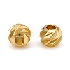 Carved Brass Spacer Beads KK-D160-25MG-2