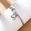 304 Stainless Steel Charm Bangles BJEW-K280-03P-1