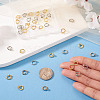 40Pcs 4 Styles Brass Ring Charm Connectors KK-TA0008-86-7