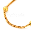 Brass Round Beaded Box Chain Necklaces for Women NJEW-G140-09G-2