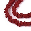 Frosted Opaque Glass Beads Strands GLAA-N017-4mm-15-2