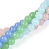 Imitation Jade Glass Beads Strands GLAA-N058-8mm-C01-2