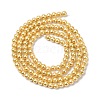 Electroplated Shell Pearl Beads Strands BSHE-G041-3mm-01-2