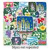 50Pcs Flower PET Waterproof Stickers PW-WG83257-01-1