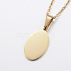 304 Stainless Steel Pendant Necklaces NJEW-J053-27-3