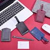 4Pcs 4 Colors Rectangle PU Leather Luggage Tag AJEW-ME0002-84-4