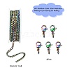 DIY Rainbow Color Chain Necklace Making Kit DIY-YW0005-90-2