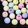 Flocky Acrylic Beads OACR-T005-27-10mm-1