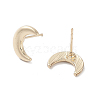 Moon Alloy Studs Earrings for Women EJEW-H309-02KCG-2