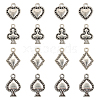 CHGCRAFT 80Pcs 4 Style Tibetan Style Alloy Pendants FIND-CA0007-44-1