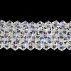 Transparent Electroplate Glass Beads Strands GLAA-F029-2mm-D13-1