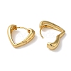 Rack Plating Brass Heart Hoop Earrings EJEW-L224-63G-2