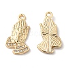 Alloy Rhinestone Pendants PALLOY-E027-VF704-1